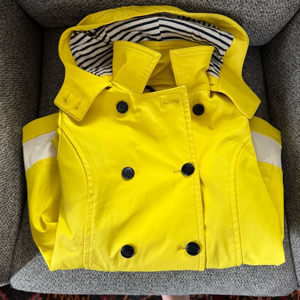 Talbots Women’s 2025 Yellow Raincoat sz xs - Picture 4 of 11